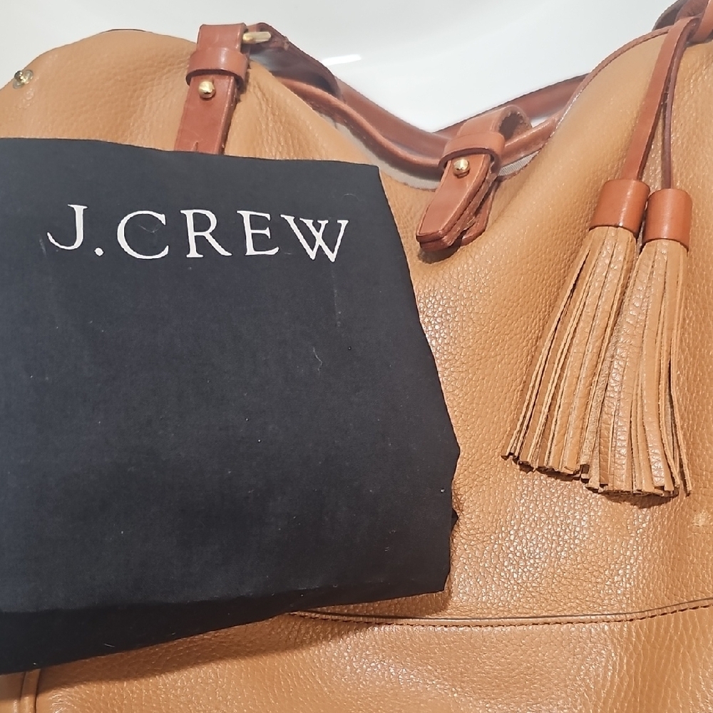 J. Crew Grain Leather Hobo Bag - Picture 11 of 12